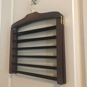 TWO Wooden 6-tier hinged hangars